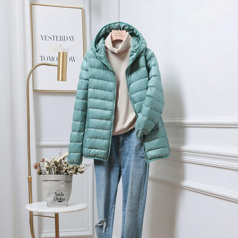 Damen Winterjacke Mit Kapuze Reißverschluss Warm