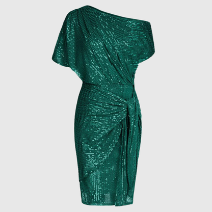 Damen Bodycon Kleid mit Pailletten Glitzernd