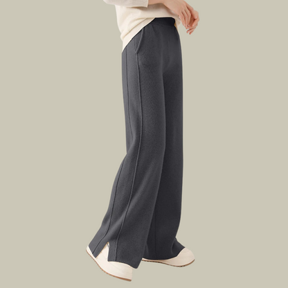 Damen Strickhose Locker Geschnitten Bequem