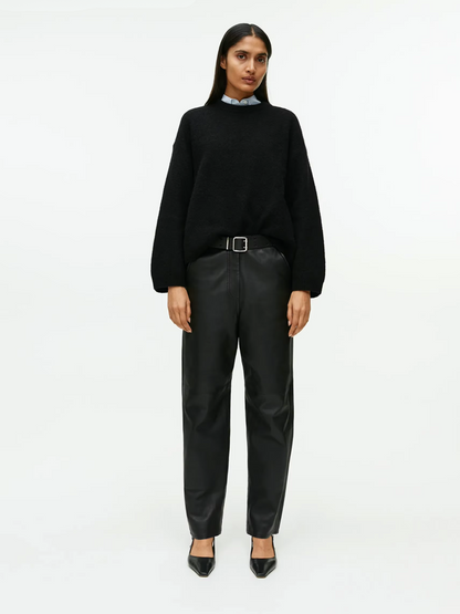 PureEase Sweater Damen schwarz minimal chic
