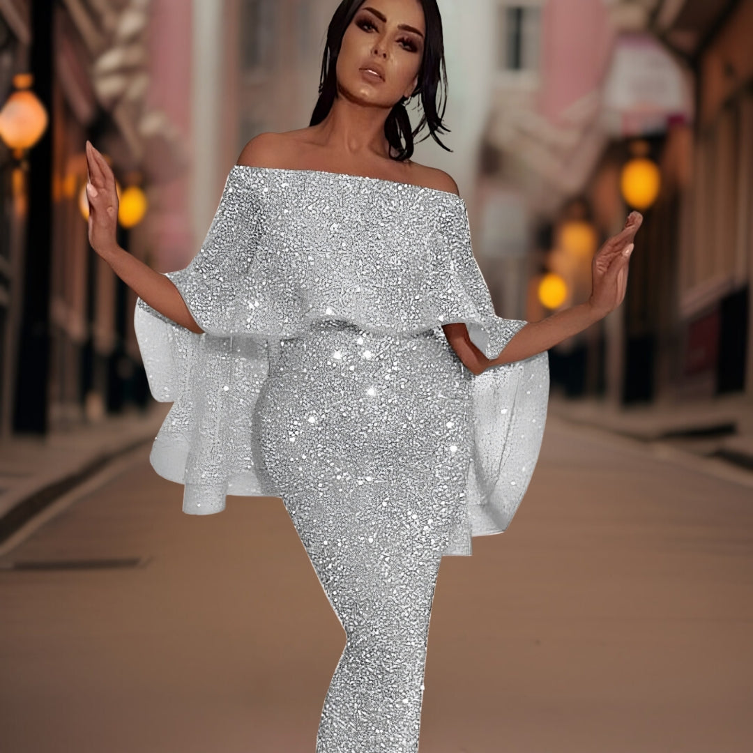 Damen Maxikleid Verona Elegant Längs