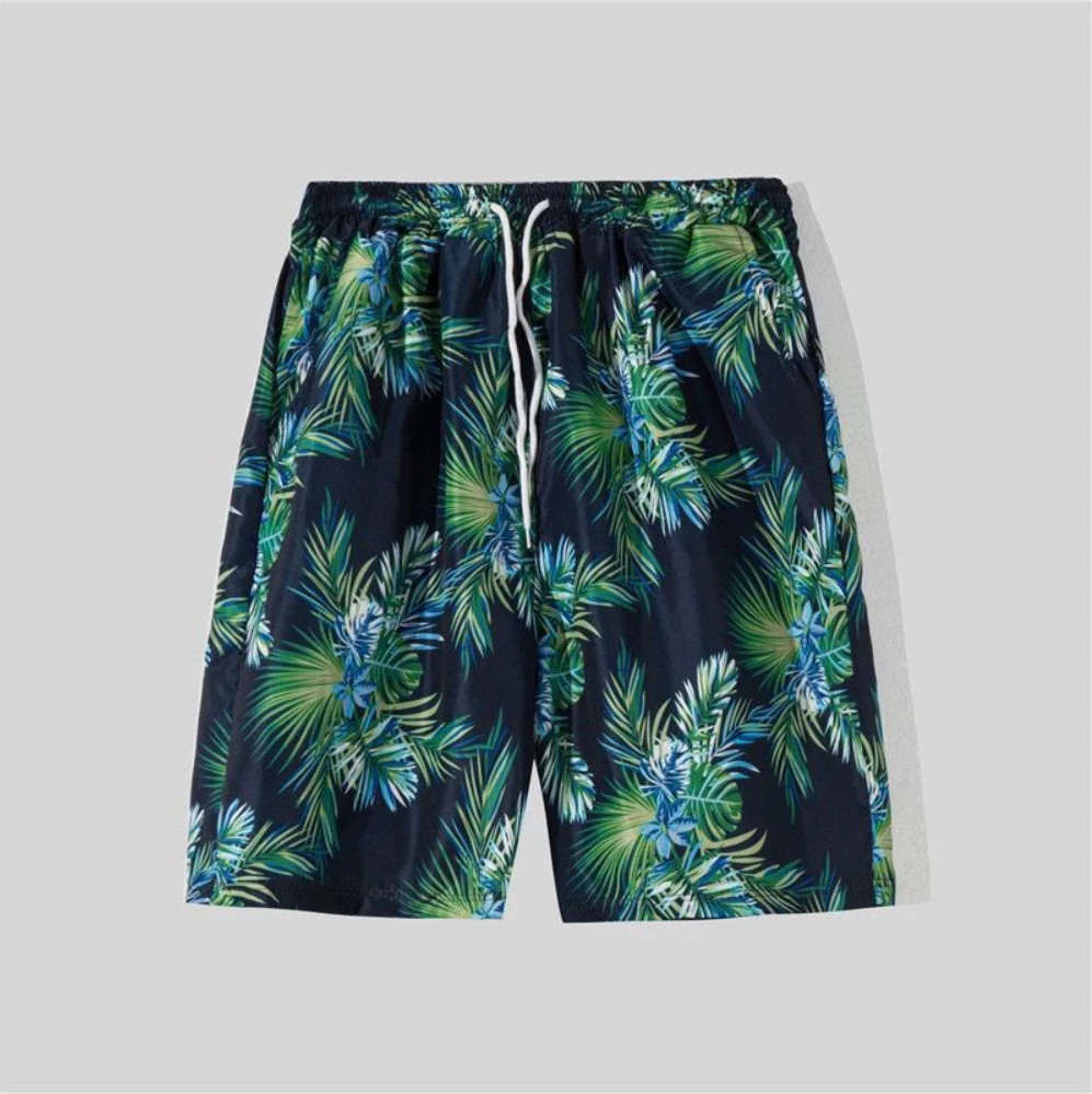 Herren Hawai Hemd Set Casual Leicht Freizeit