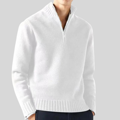 Herren Pullover Halb-Reißverschluss Warm
