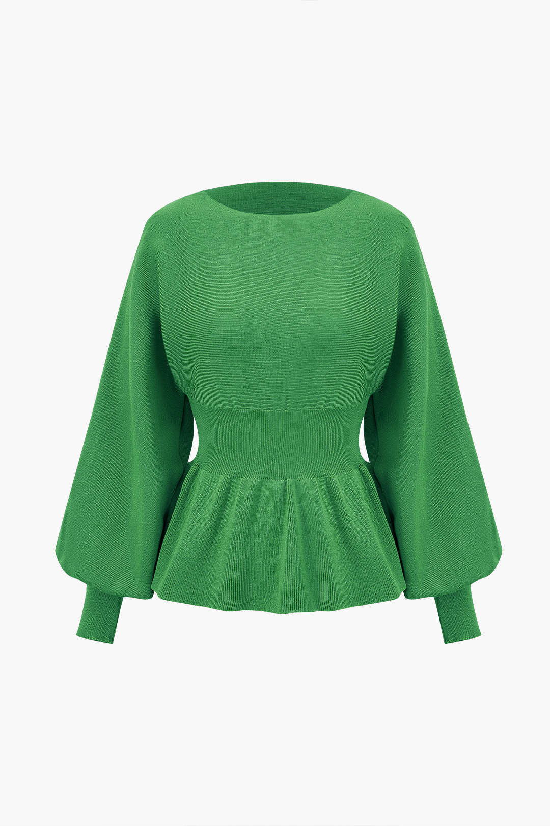Damen Strick-Set Peplum- und Bleistiftrock