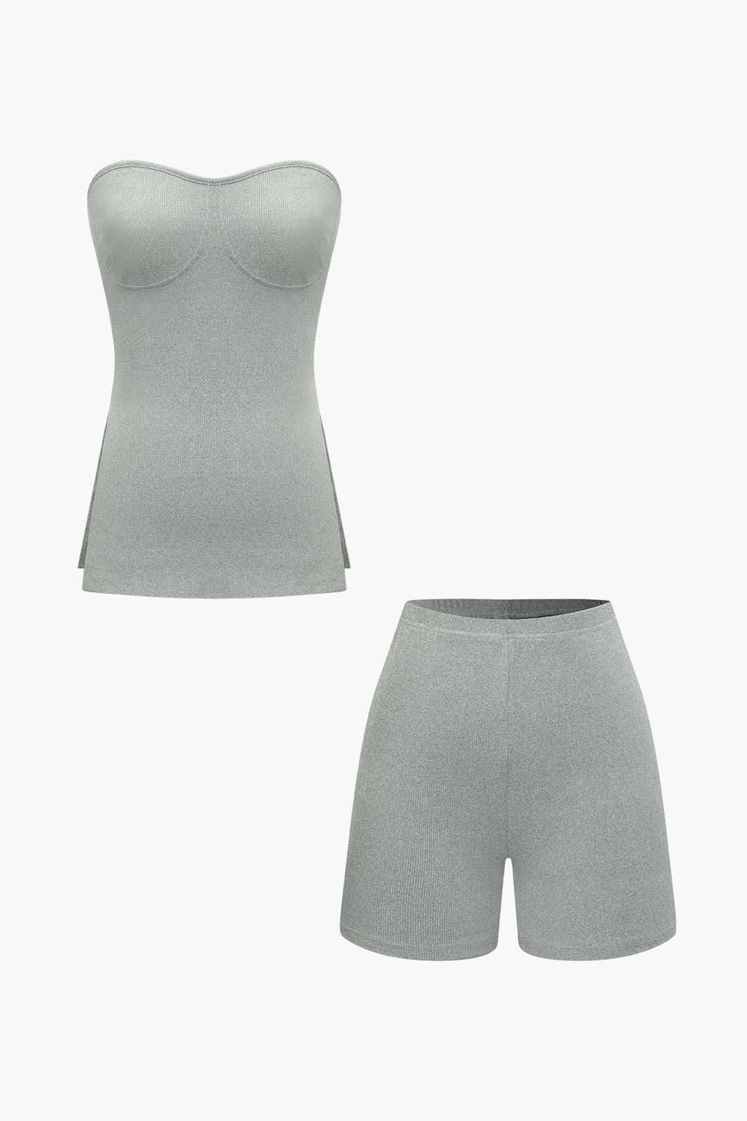 Damen Zweiteiler Set Bustier und Shorts