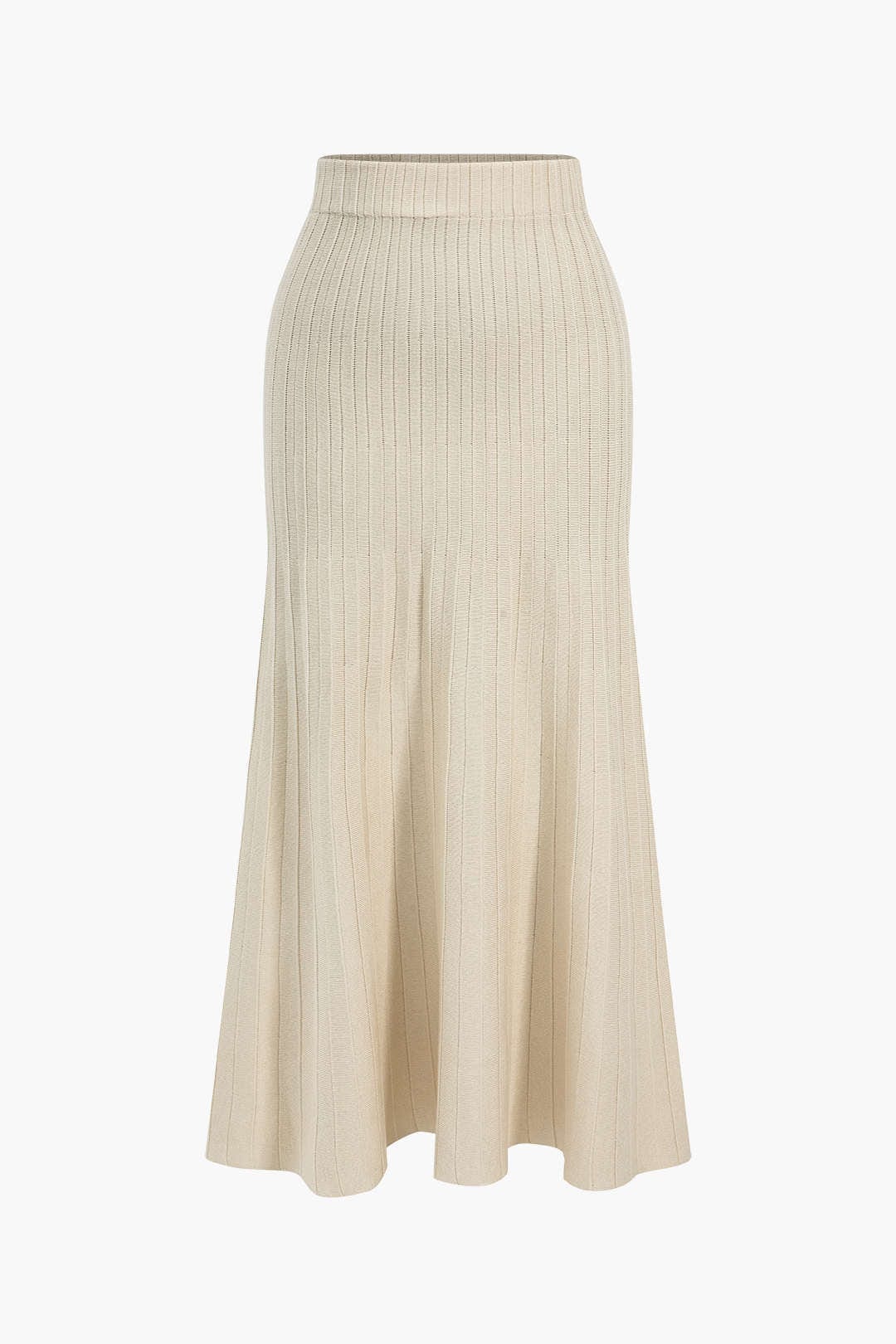 Damen Strickanzug Blazer Weste Midirock