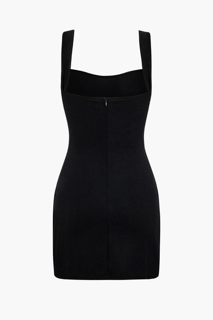 Damen Minikleid Elegantes mit Goldgürtel