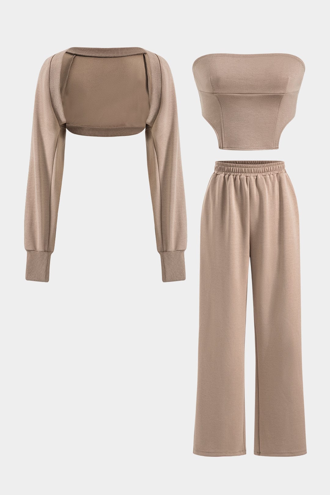 Damen Dreiteiler Set mit Bolero Jackett - Norvielle