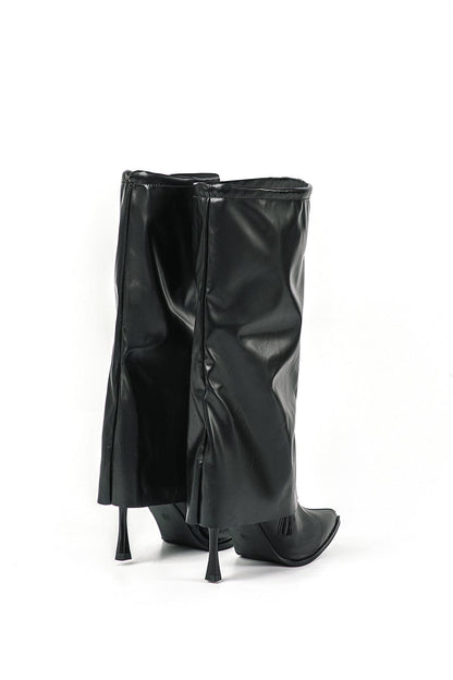 Damen Hochstiefel Oversized