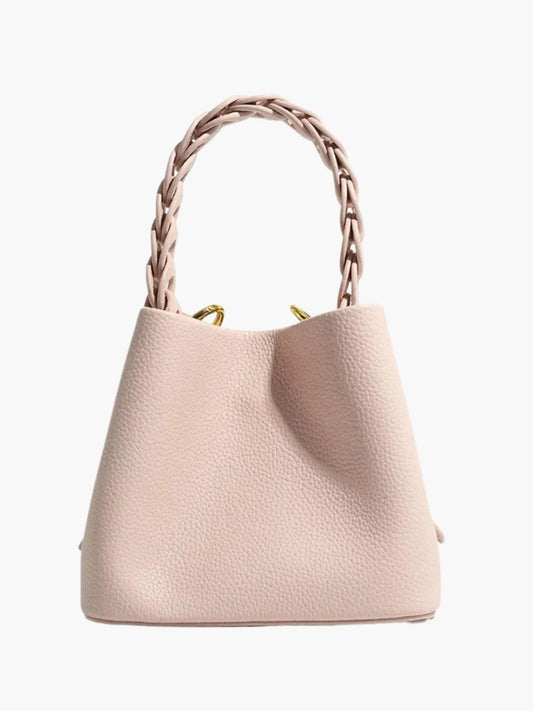 Elegante Damenhandtasche Geflochtener Henkel Strukturiert - Norvielle