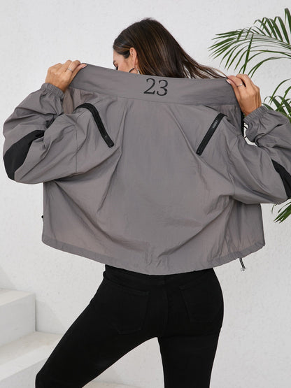 Wasserabweisende Damenwindbreakerjacke Sportlich