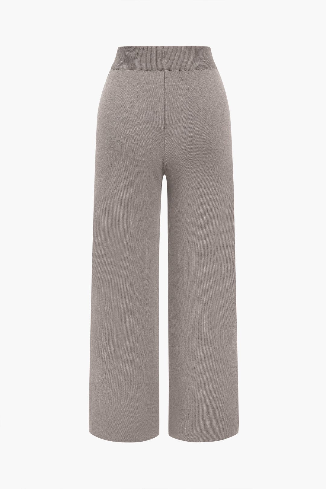 Damen Strick-Zweiteiler Klassischer Cardigan mit Hose