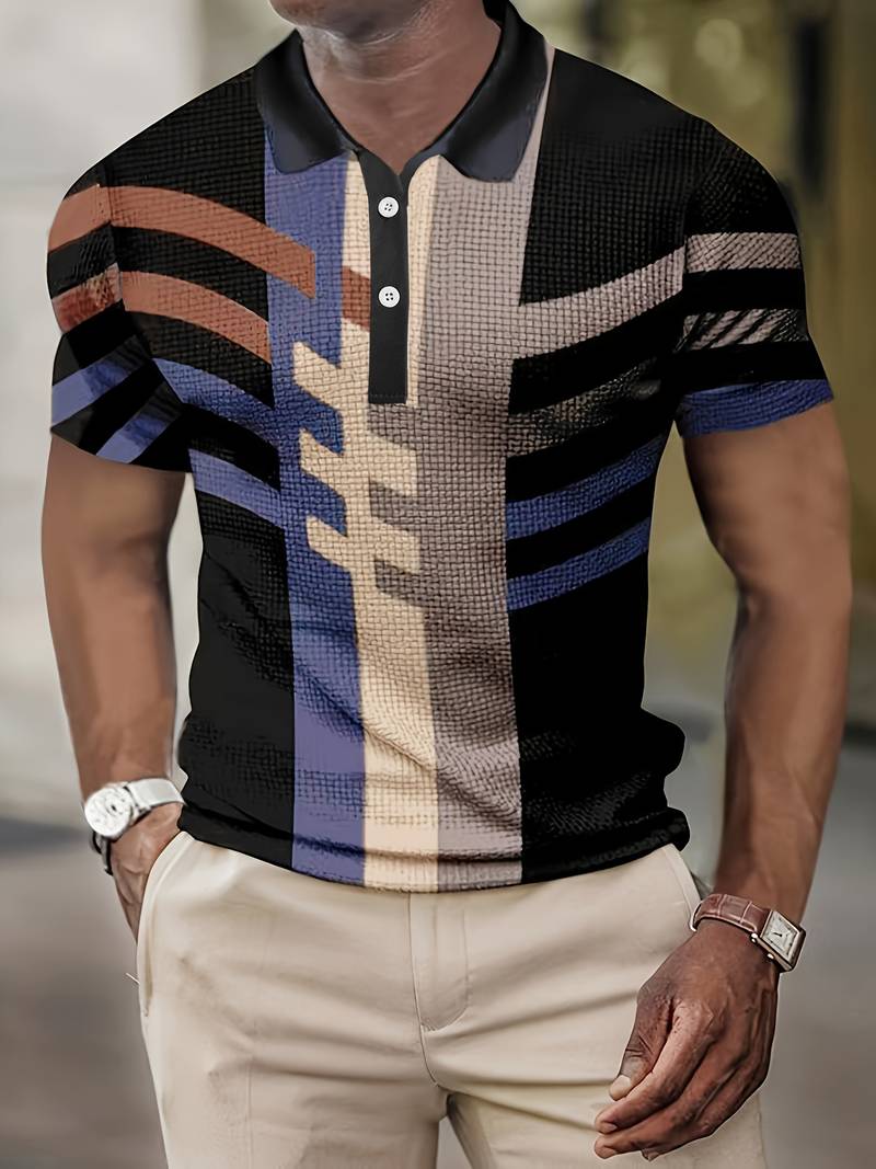 Herren Polo-Shirt Lässig Vintage-Style - Norvielle