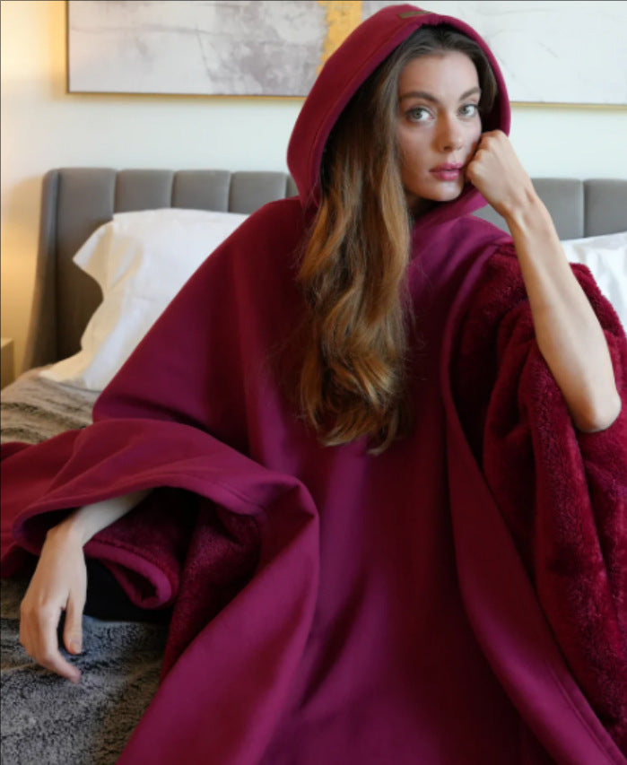 Kuscheldecke Oversized Wohlfühldecke Kapuzenpullover