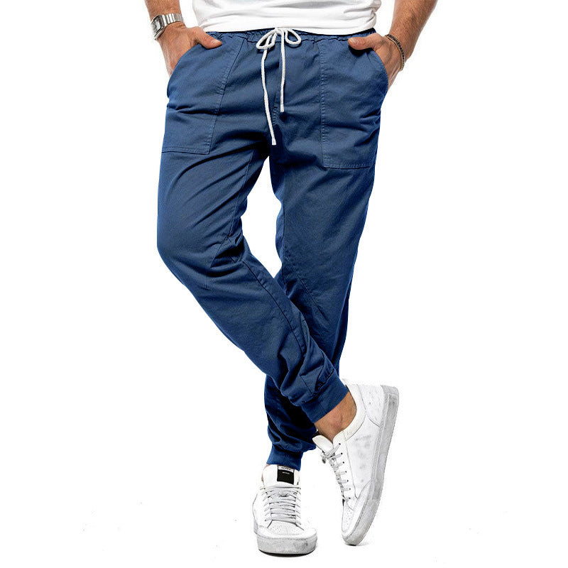 Herren Freizeithose Einfarbig Komfortabel Baumwolle