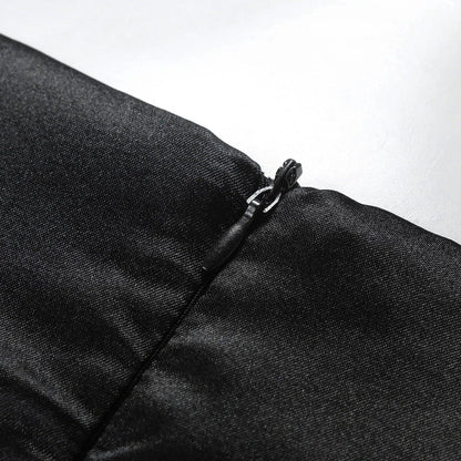 Elegantes Frauen Abendkleid Mehrschichtig -Seide