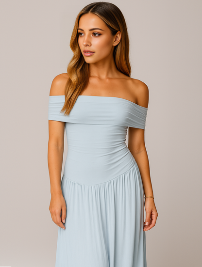 Damen Maxi-Kleid Hochzeitsgastkleid Lang