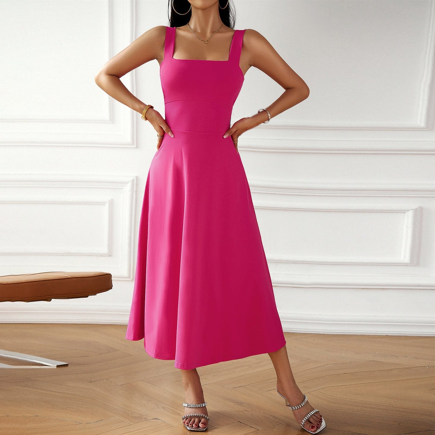 Damenkleid Ärmellos Sommerkleid Modern