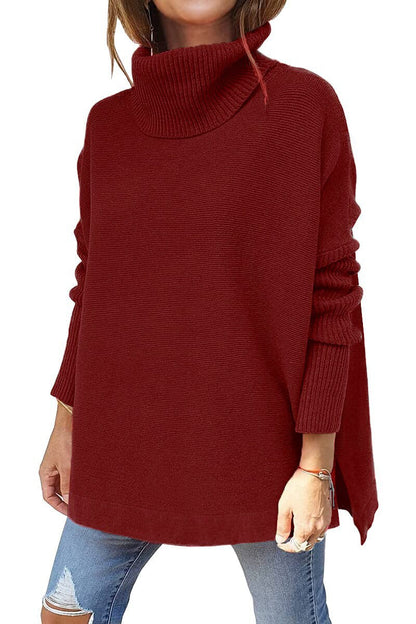 Damen Rollkragenpullover Bequem Herbst