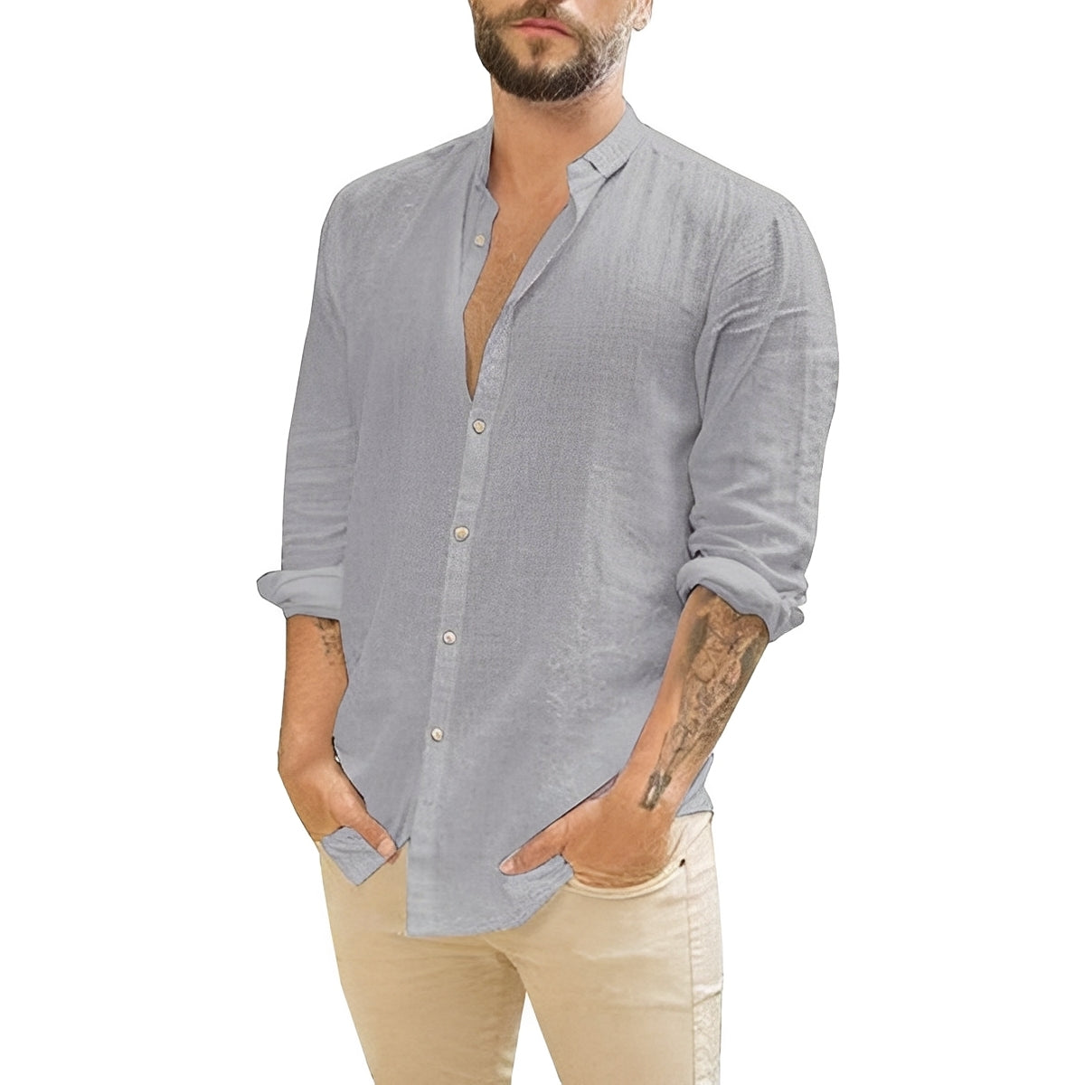 Herrenhemd Slim Fit Knopfleiste