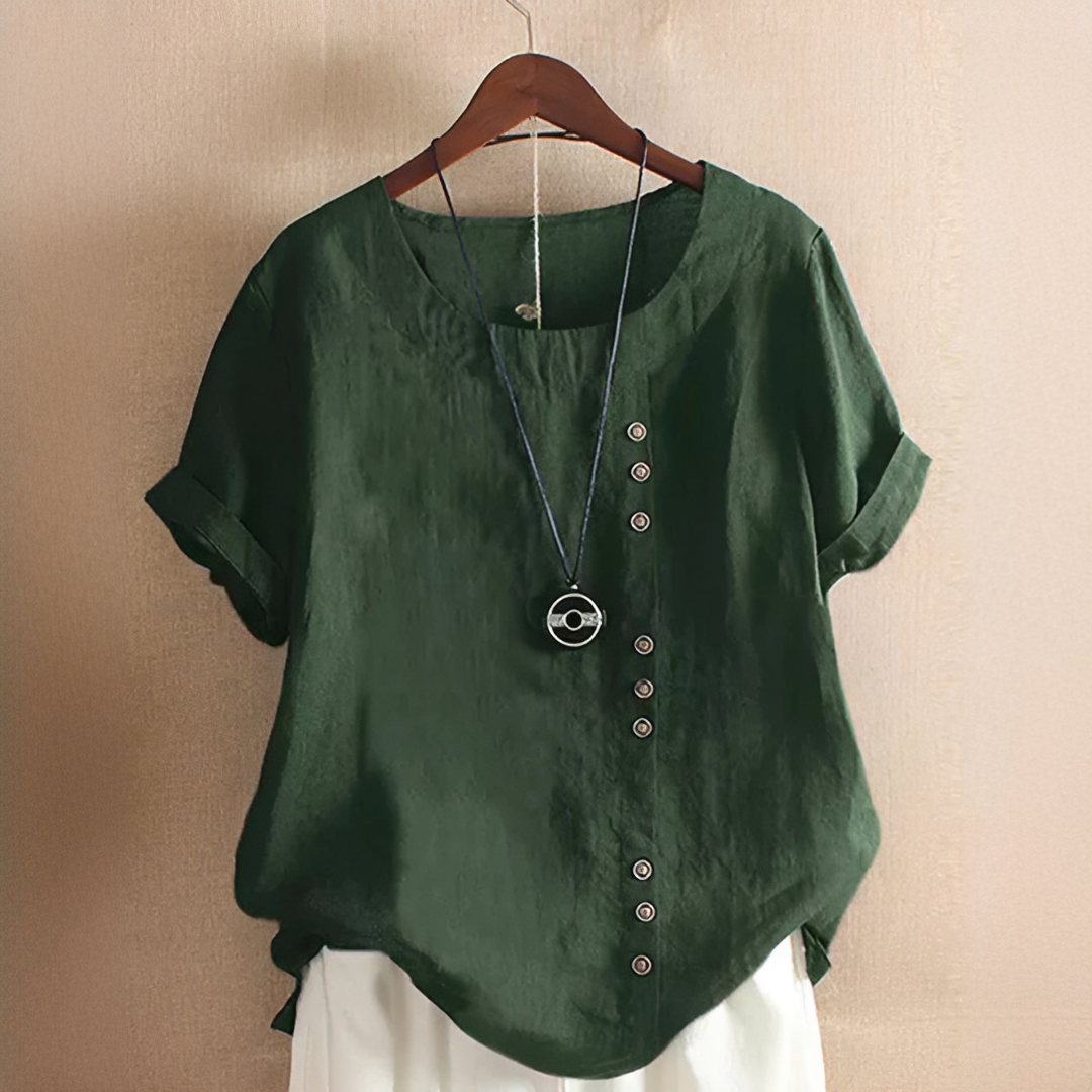 Damen Sommer T-Shirt Leicht Elegant