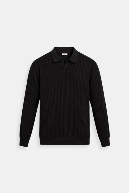 Elegantes Herren Poloshirt Slim Fit Modern Strick