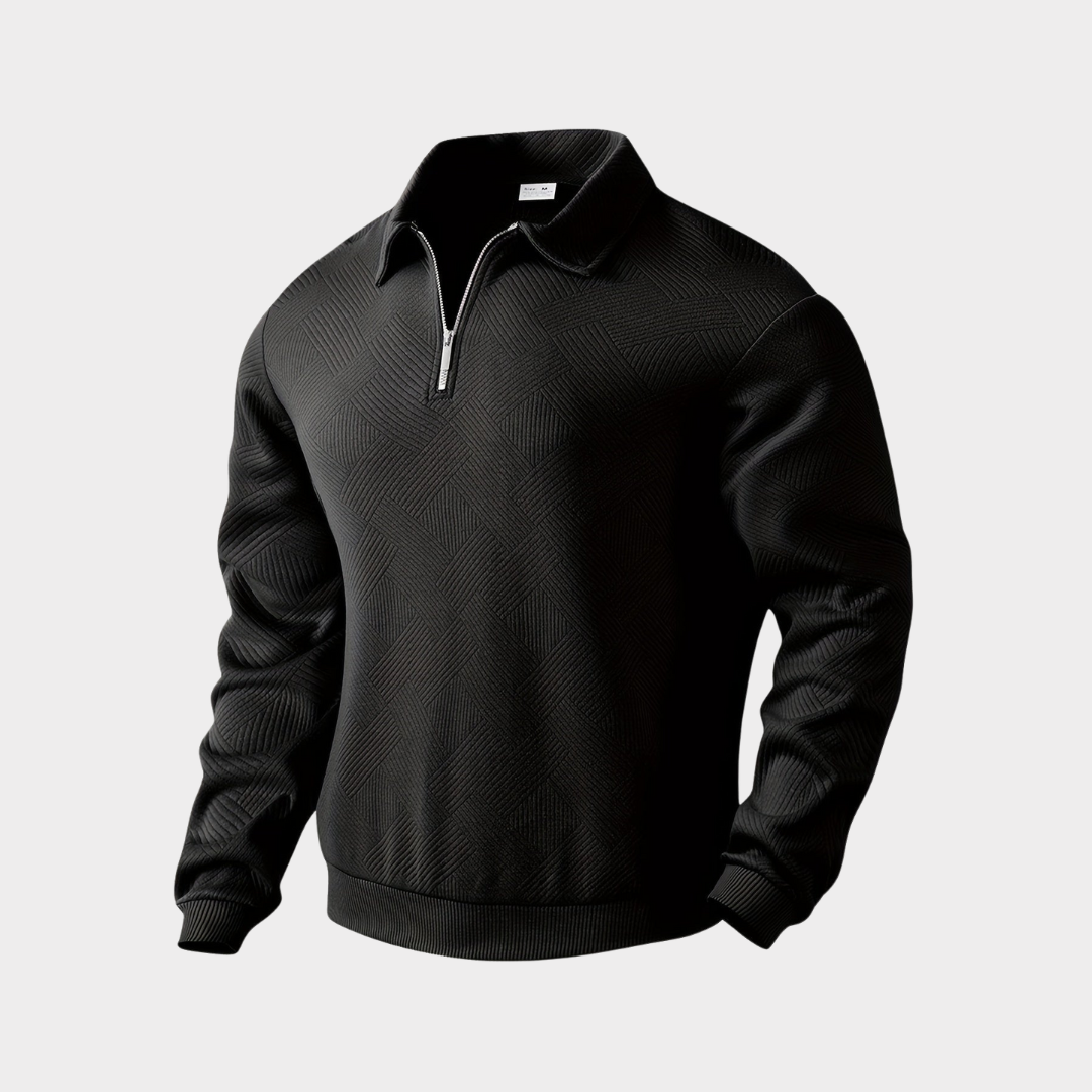 Herren Pullover Halb-Reißverschluss Bequem Freizeit - Norvielle