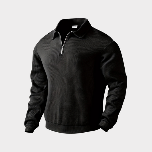 Herren Pullover Halb-Reißverschluss Bequem Freizeit - Norvielle