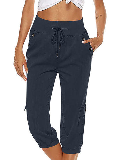 Damen Freizeithose Komfort Hose Bequem Alltag