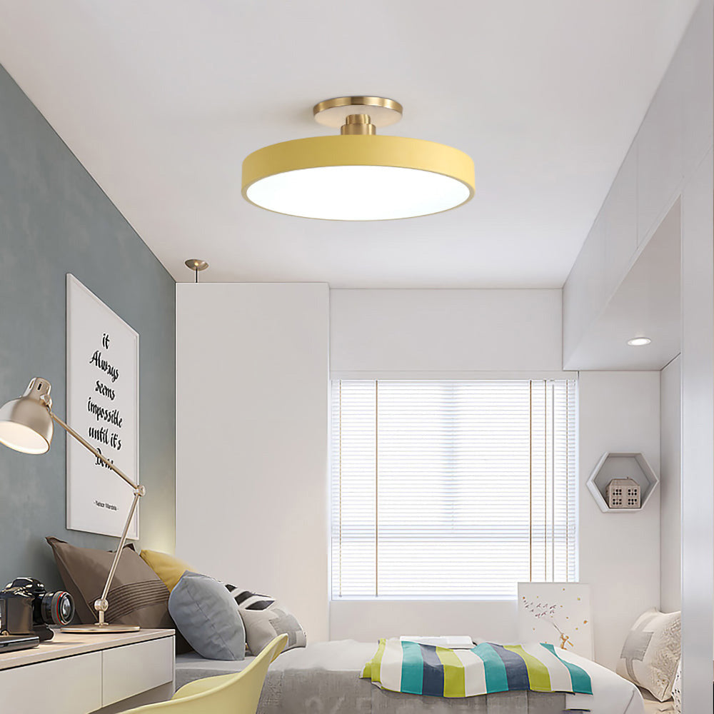 LED Deckenleuchte Gold Modern Dimmbar