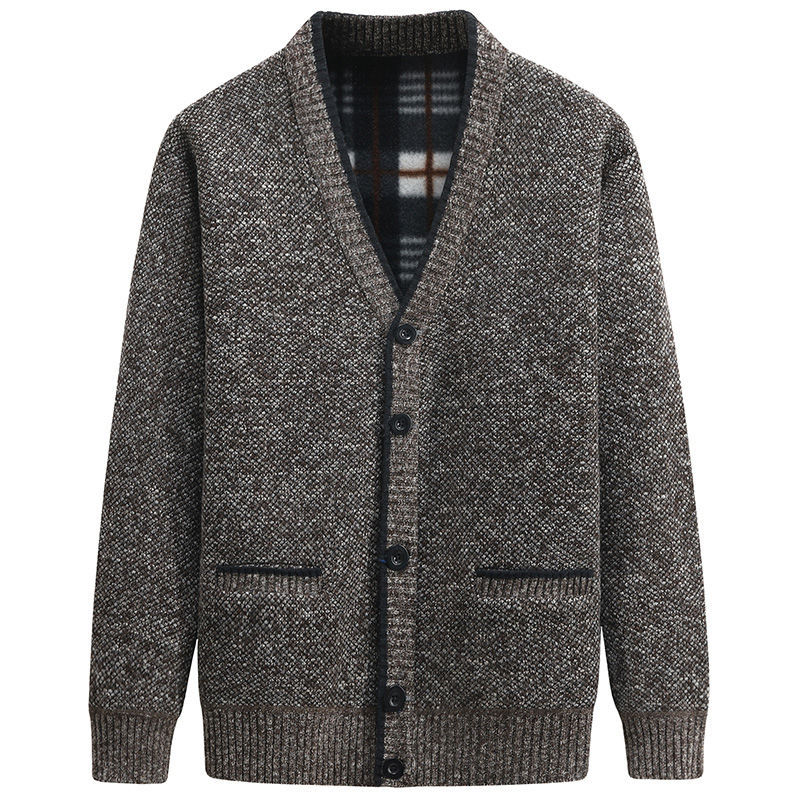 Herren Strickjacke Baumwolle Elegantes Design