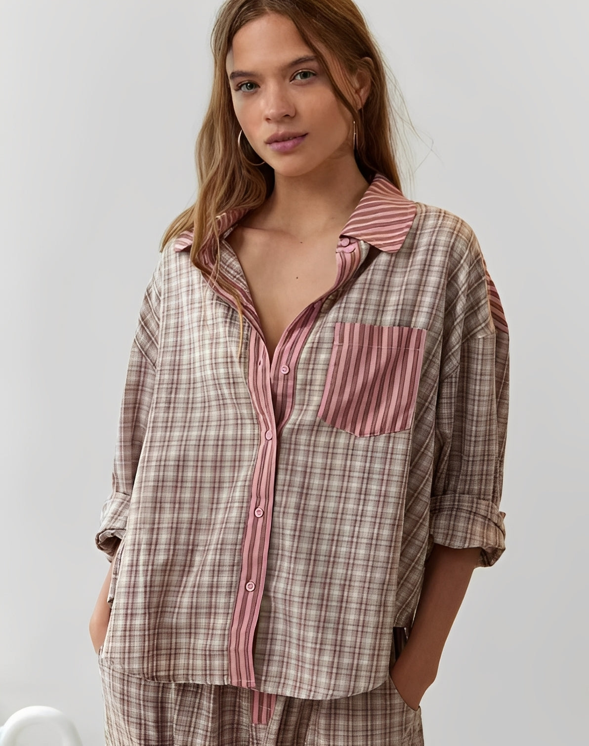 Damen Pyjama Set Baumwolle Bequem Schwarz - Norvielle