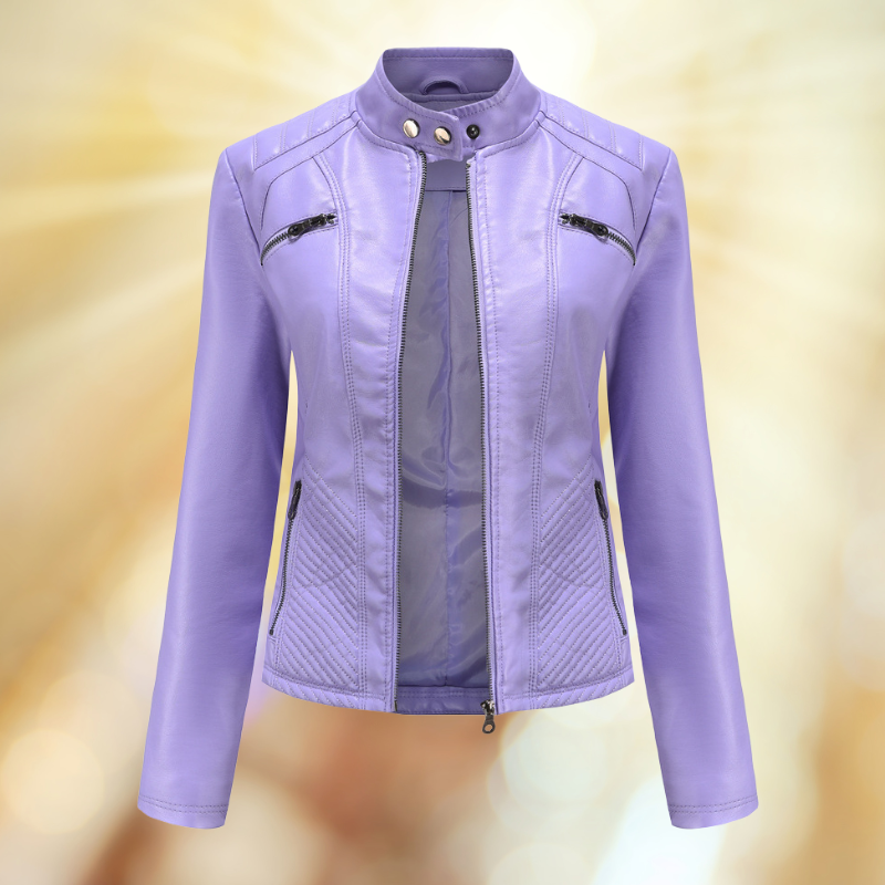 Damen Lederjacke Übergangsjacke Leder Bequem
