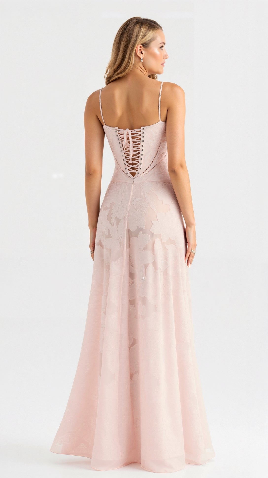 Damen Hochzeitsgastkleid Elegantes Maxikleid Lang