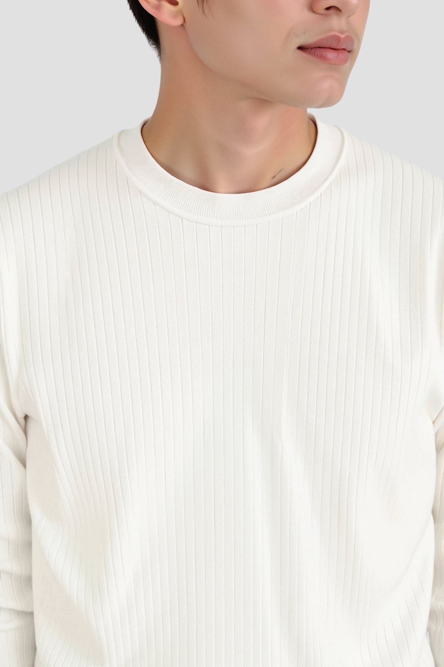 Herren Langarmshirt Feinripp Elegantes