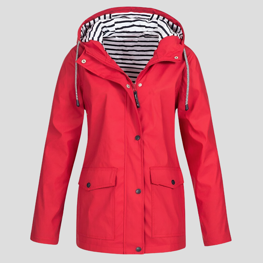 Damen Outdoorjacke Wasserdicht Winddicht Kapuzenjacke