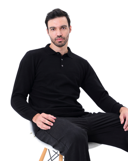 Herren Kaschmirpullover Polokragen Warm