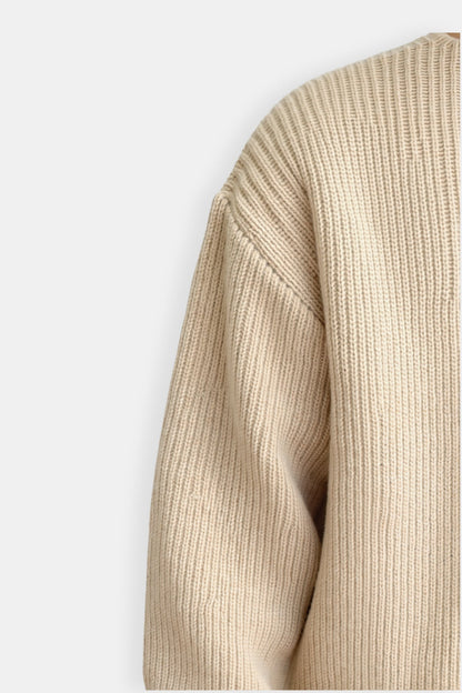 Strickpullover Reißverschluss Komfortmode Zeitlos