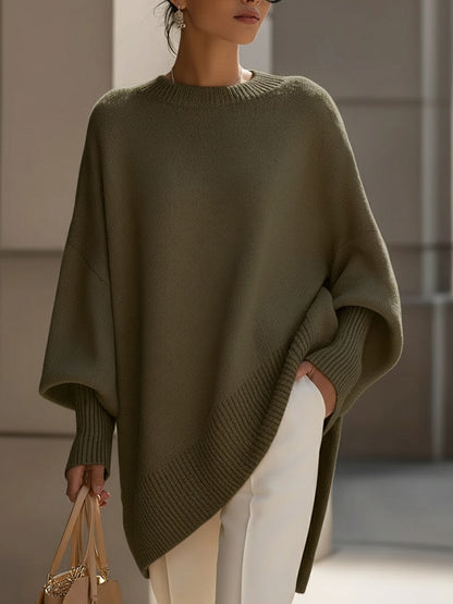 Damen Oversized Pullover Großformat Elegantes Design