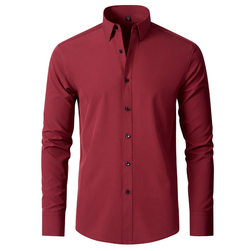 Herren Business Hemd Slim Fit Langarm Stretch