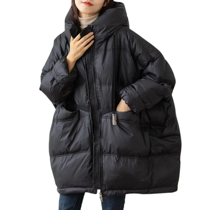 Damen Winterjacke Gepolstert Lockere Fit