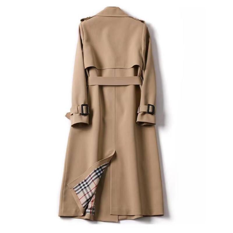 Damen Trenchcoat Klassisch Gürtel Winter