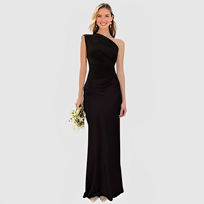 Damen Asymmetrisches Kleid Modern Eleganz