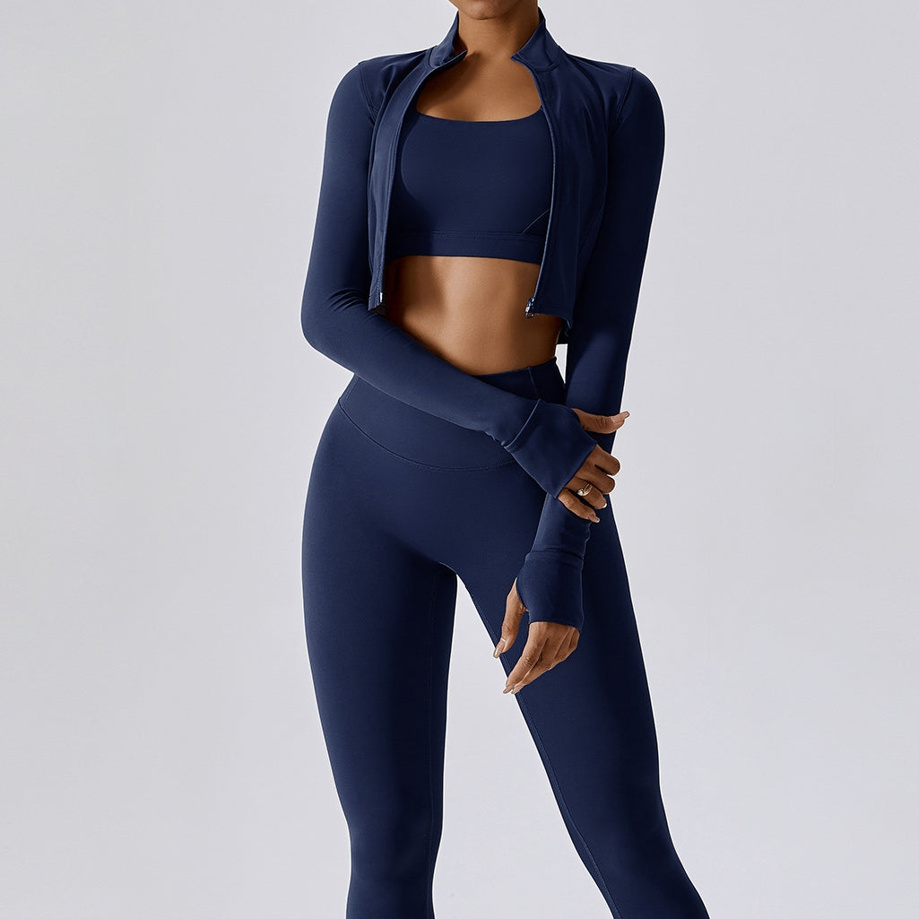 Damen Sportset 3-teilig Modern Stilvoll