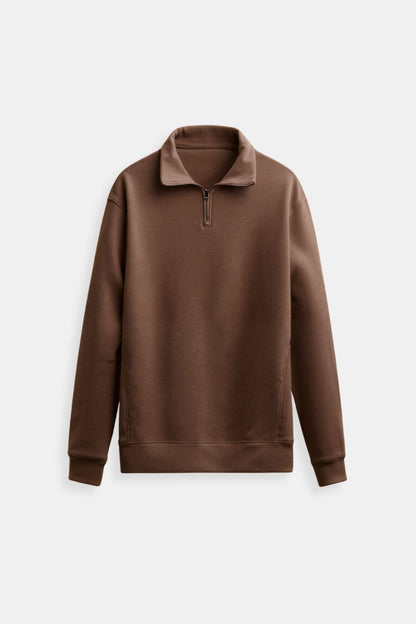 Herren Fleecepullover Reißverschluss Modern Wärmer