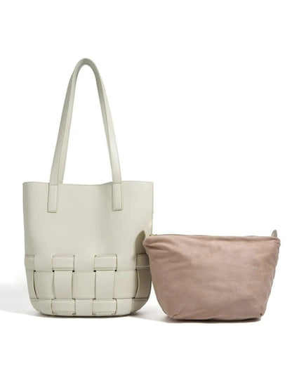 Geflochtene Damen Lederhandtasche