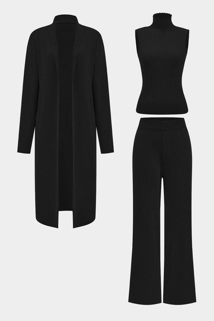 Damen Strickset Dreiteilig Modern