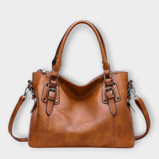 Damenhandtasche Alltag Beruf Leder Schwarz - Norvielle