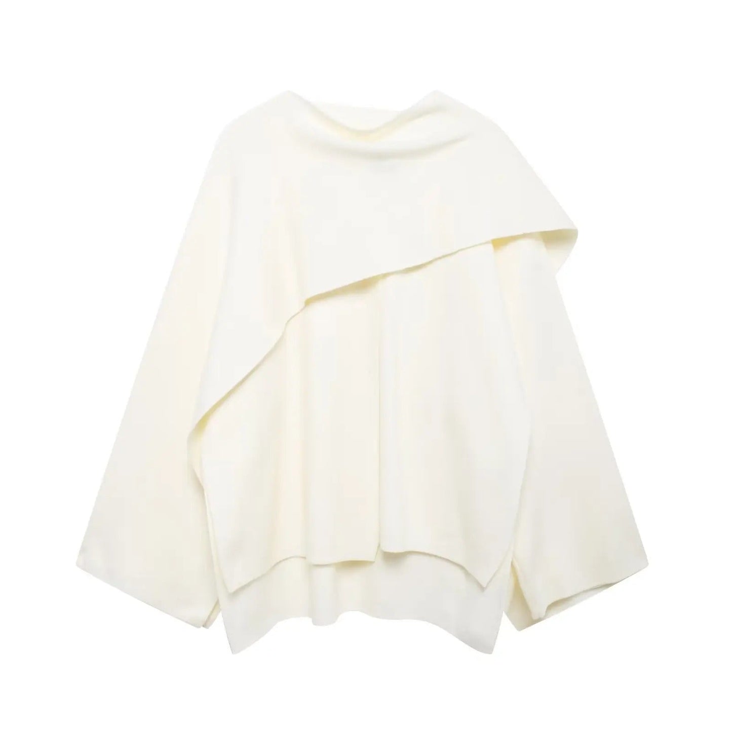Damen Cape Mantel Eleganter Schal