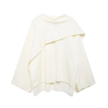 Damen Cape Mantel Eleganter Schal